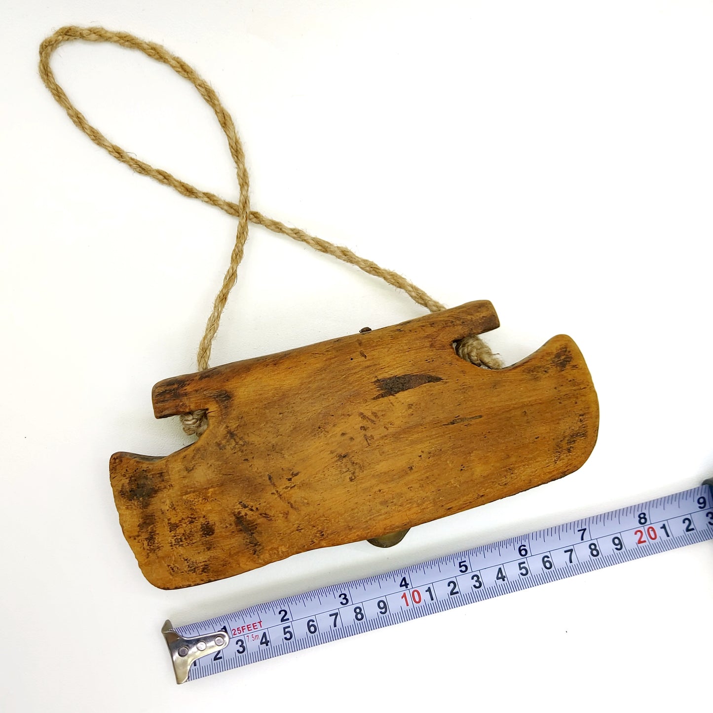 Vintage Wooden Cow Bell Cowbell Asian Cattle Bell Primitive Decor Vintage Rustic Home Decor Farmhouse Unique Bohemian Decor Art Wall Decor - BC1017