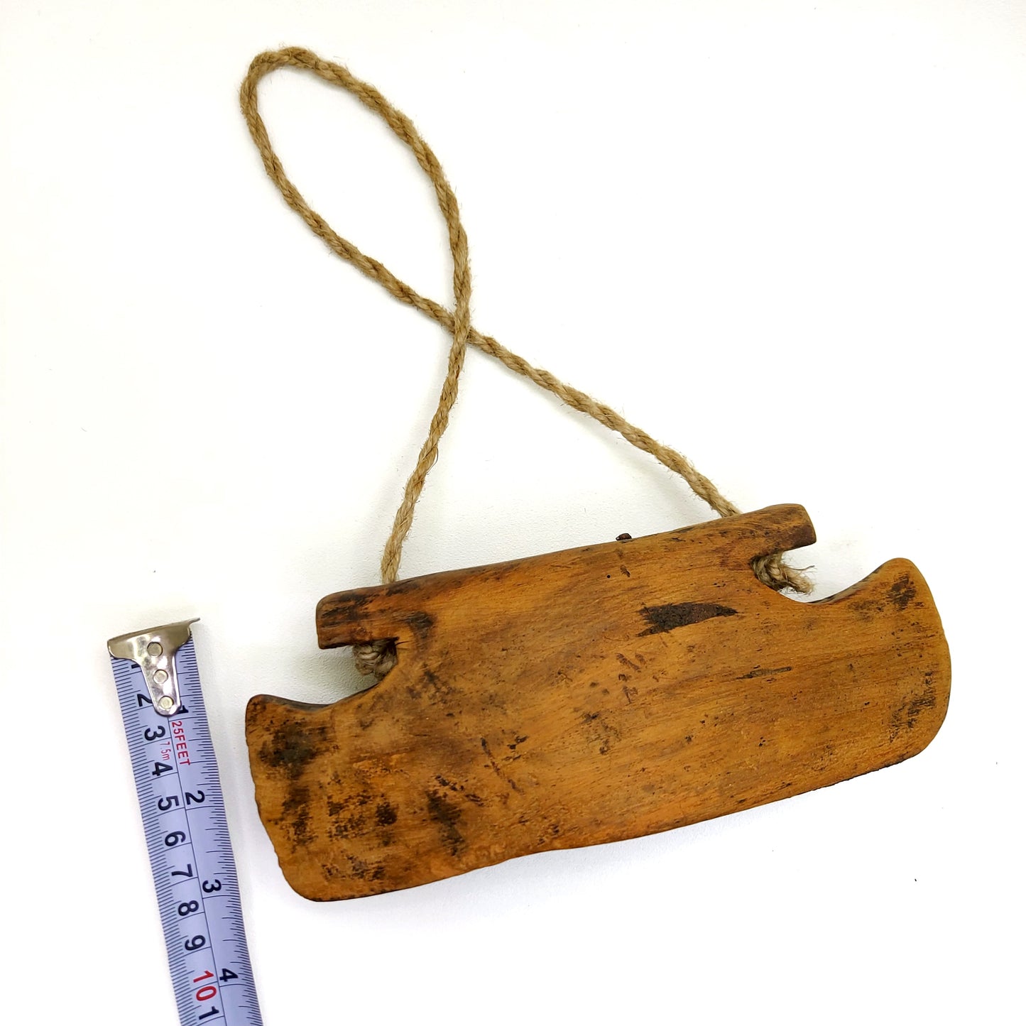 Vintage Wooden Cow Bell Cowbell Asian Cattle Bell Primitive Decor Vintage Rustic Home Decor Farmhouse Unique Bohemian Decor Art Wall Decor - BC1017