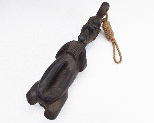 Vintage Wooden Slit Drum from Papua – Carved Tribal Percussion Instrument – Unique Asian Folk Art – Cultural Artifact – Home Decor Accent Piece