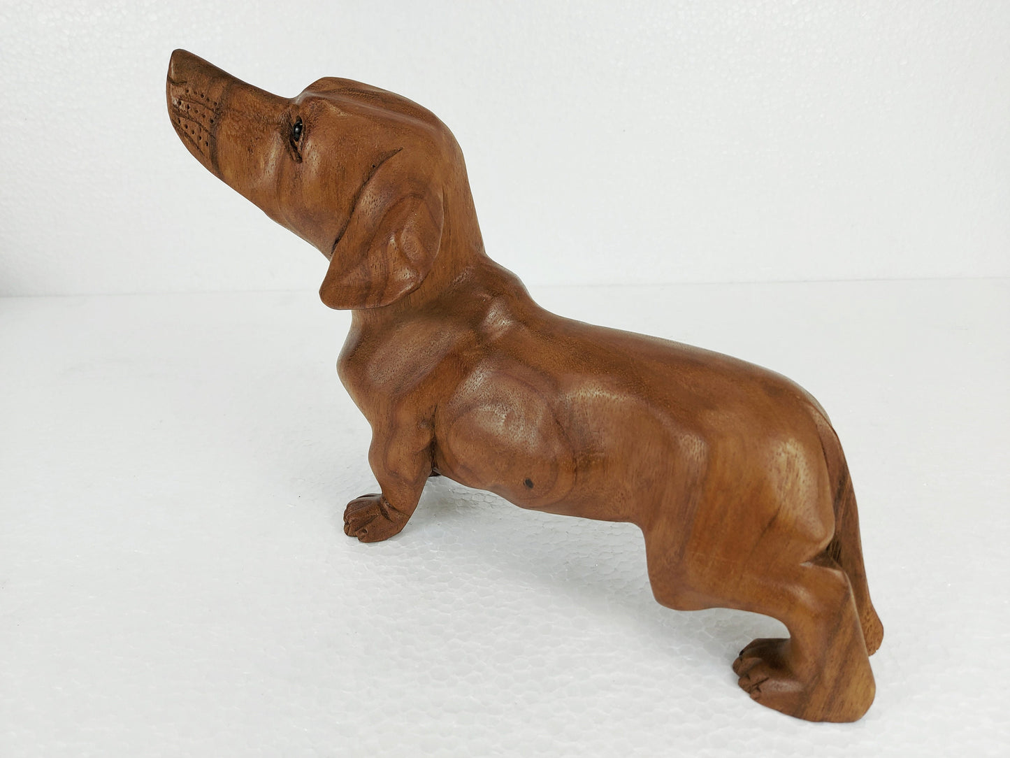 Wooden Dachshund Dog Statue Wiener Dog Sausage Dog Sculpture Home Decor Dog Lover Gift Idea Wood Carving