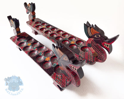 Dragon Mancala Board Game with Detachable Parts – 7-Holes Classic Strategy Game – Kalaha, Sungka, Owari – Wooden Game Set – Family Game Night – Educational Toy – Gift and Home Decor