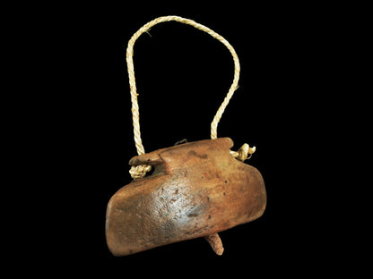 Vintage Wooden Cow Bell Cowbell Asian Cattle Bell Primitive Decor Rustic Home Decor Farmhouse Wall Decor  - BC1011