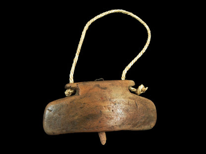 Vintage Wooden Cow Bell Cowbell Asian Cattle Bell Primitive Decor Rustic Home Decor Farmhouse Wall Decor  - BC1011