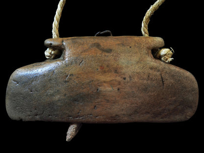 Vintage Wooden Cow Bell Cowbell Asian Cattle Bell Primitive Decor Rustic Home Decor Farmhouse Wall Decor  - BC1011
