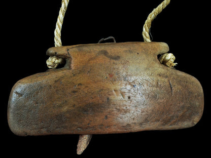 Vintage Wooden Cow Bell Cowbell Asian Cattle Bell Primitive Decor Rustic Home Decor Farmhouse Wall Decor  - BC1011
