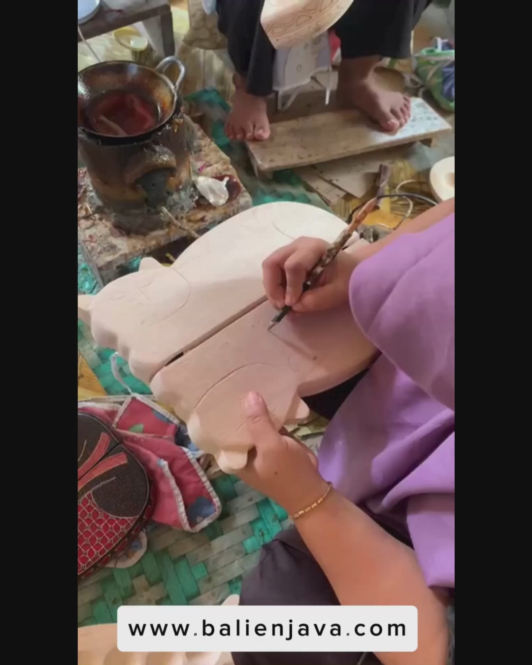 Load video: The process of making a board game from sketching to finishing to final product.